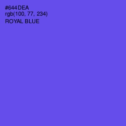 #644DEA - Royal Blue Color Image