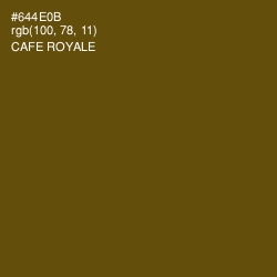 #644E0B - Cafe Royale Color Image