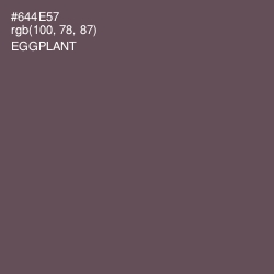 #644E57 - Eggplant Color Image