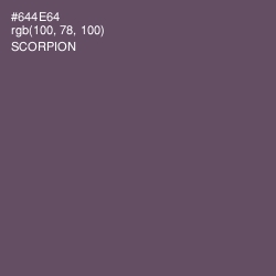 #644E64 - Scorpion Color Image