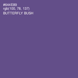 #644E89 - Butterfly Bush Color Image