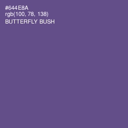 #644E8A - Butterfly Bush Color Image