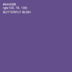 #644E8B - Butterfly Bush Color Image