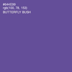 #644E99 - Butterfly Bush Color Image