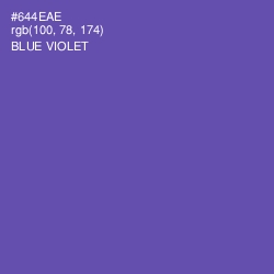 #644EAE - Blue Violet Color Image