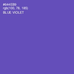 #644EB9 - Blue Violet Color Image