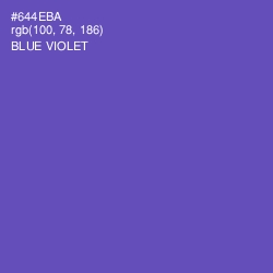 #644EBA - Blue Violet Color Image