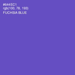 #644EC1 - Fuchsia Blue Color Image