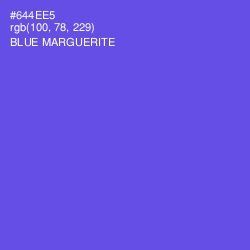 #644EE5 - Blue Marguerite Color Image