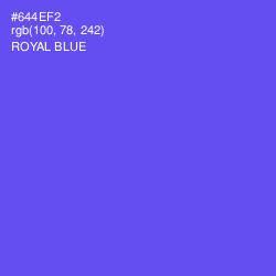 #644EF2 - Royal Blue Color Image