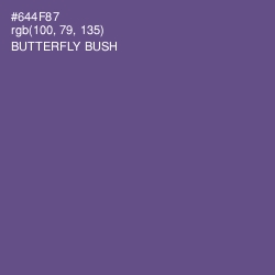 #644F87 - Butterfly Bush Color Image