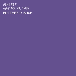 #644F8F - Butterfly Bush Color Image
