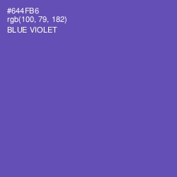 #644FB6 - Blue Violet Color Image