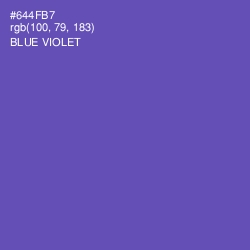 #644FB7 - Blue Violet Color Image