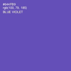 #644FB9 - Blue Violet Color Image