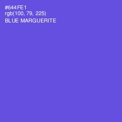 #644FE1 - Blue Marguerite Color Image