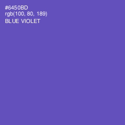 #6450BD - Blue Violet Color Image