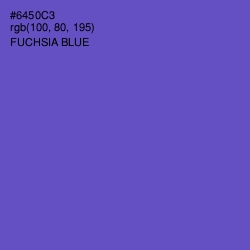 #6450C3 - Fuchsia Blue Color Image