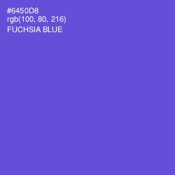 #6450D8 - Fuchsia Blue Color Image