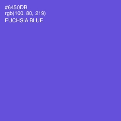 #6450DB - Fuchsia Blue Color Image