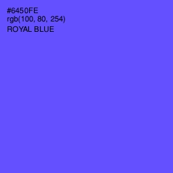 #6450FE - Royal Blue Color Image