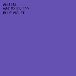 #6451B1 - Blue Violet Color Image