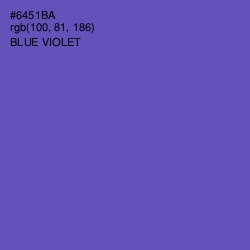 #6451BA - Blue Violet Color Image