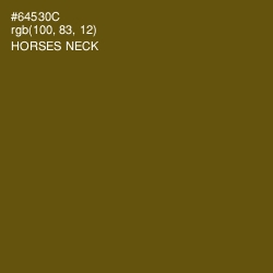 #64530C - Horses Neck Color Image