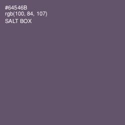 #64546B - Salt Box Color Image