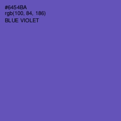 #6454BA - Blue Violet Color Image