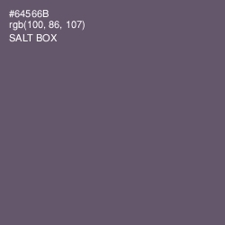 #64566B - Salt Box Color Image