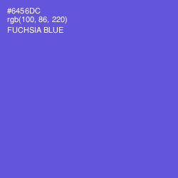 #6456DC - Fuchsia Blue Color Image