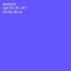 #6456FB - Royal Blue Color Image