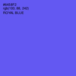 #6458F2 - Royal Blue Color Image