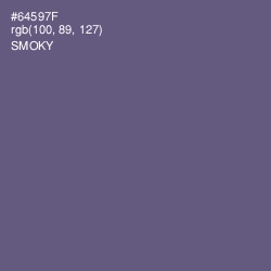 #64597F - Smoky Color Image