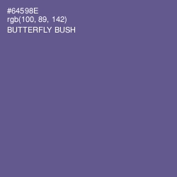 #64598E - Butterfly Bush Color Image