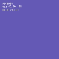 #6459B4 - Blue Violet Color Image