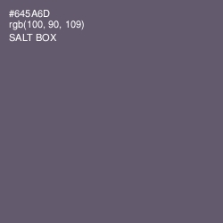 #645A6D - Salt Box Color Image