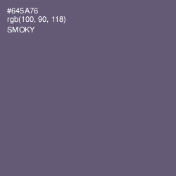 #645A76 - Smoky Color Image