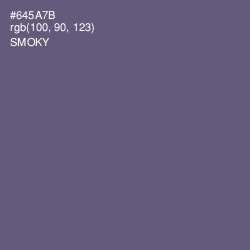 #645A7B - Smoky Color Image