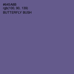 #645A8B - Butterfly Bush Color Image