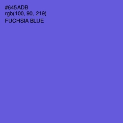 #645ADB - Fuchsia Blue Color Image