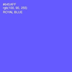 #645AFF - Royal Blue Color Image