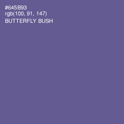 #645B93 - Butterfly Bush Color Image