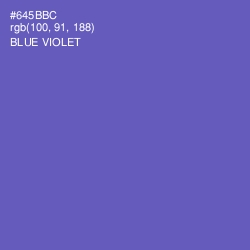 #645BBC - Blue Violet Color Image