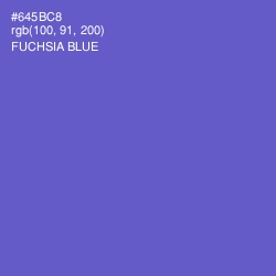 #645BC8 - Fuchsia Blue Color Image