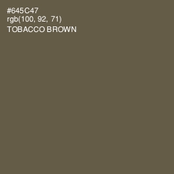 #645C47 - Tobacco Brown Color Image