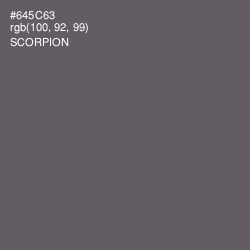 #645C63 - Scorpion Color Image