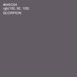#645C64 - Scorpion Color Image