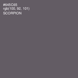 #645C65 - Scorpion Color Image